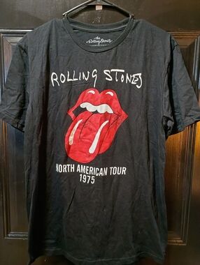 Unisex "The Rolling Stones"North America Tour 1975 size Medium Excellent Conditi